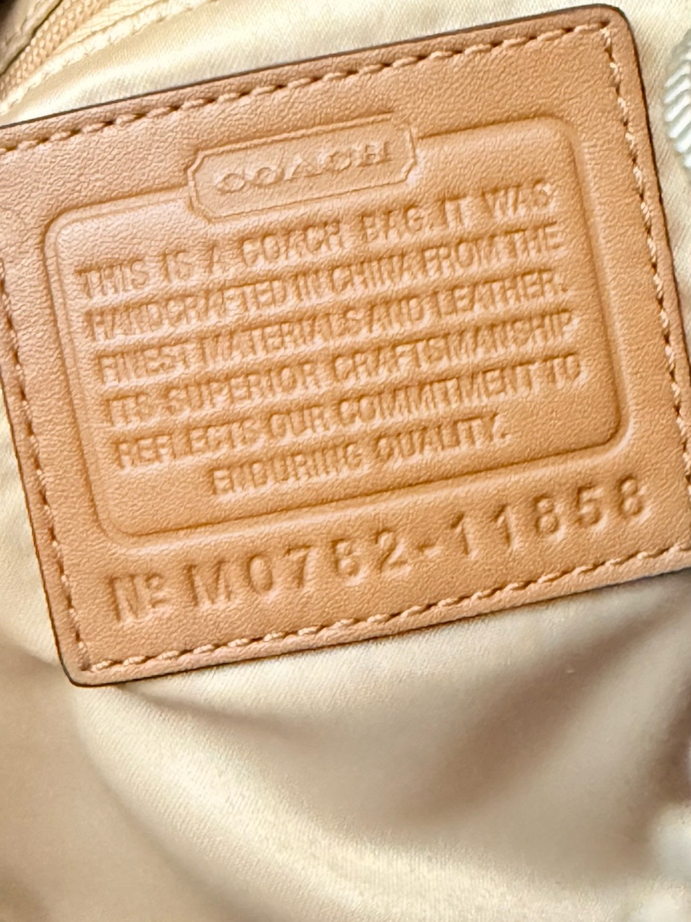 Coach Signature Canvas Hobo Bag in Beige and Brown - Picture 8 of 9